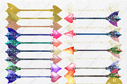 Watercolor Tribal Arrow Graphic Set, an Illustration by ClipartBrat Graphics (Thumbnail 2 of 4)