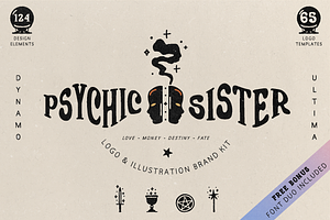 Psychic Sister Mystic Logo Brand Kit