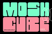 Mosh Cube - A Super Chunky Display, a Sans Serif Font by Ainun Jinan (Thumbnail 1 of 11)