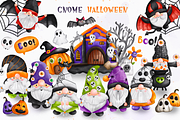 Gnome Halloween. Halloween Cliart, an Illustration by Apixsala (Thumbnail 1 of 15)