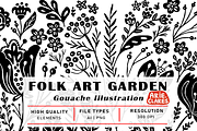 Folk Art Garden, a Pattern Graphic by Arie Clares (Thumbnail 7 of 7)