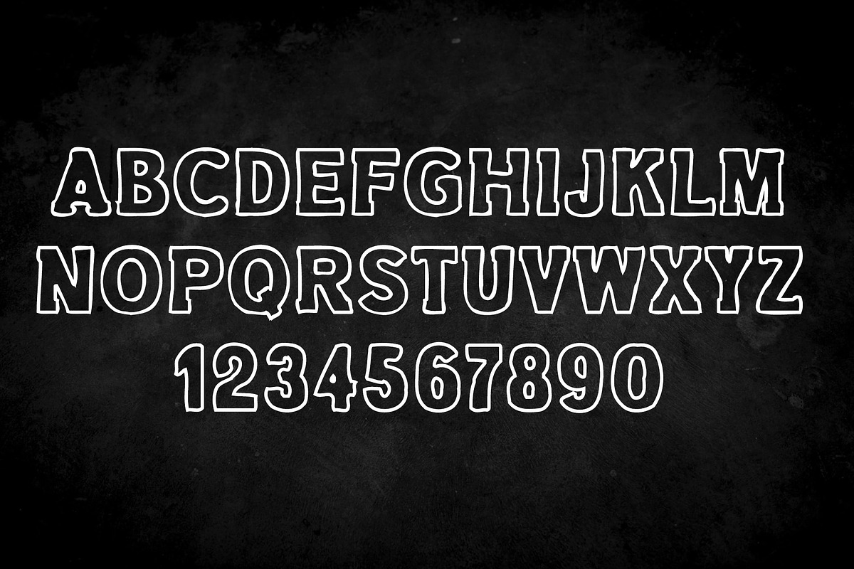 Summer Outline Font, a Slab Serif Font by vladocar (Photo 6 of 9)