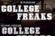 COLLEGE FREAKS, a Font by CCONCEPTLAB (Thumbnail 1 of 4)