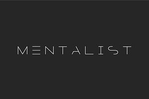 MENTALIST - FUTURISTIC DISPLAY FONT