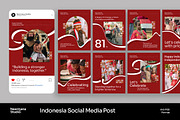 Indonesia Independence Day Instagram, a Social Media Template by Neermana (Thumbnail 1 of 4)