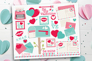 Valentine Love Letters Clipart, an Illustration by MyClipArtStore (Thumbnail 1 of 3)