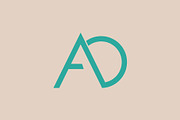 Modern AD Monogram Logo, a Branding & Logo Template by Salman Shop (Thumbnail 2 of 4)