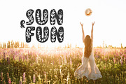 Flower Hand Drawn display Font, a Script Font by Happy Letters (Thumbnail 2 of 10)