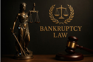 A bronze statue of Lady Justice next, an Object Illustration by Sergey Kotenev
