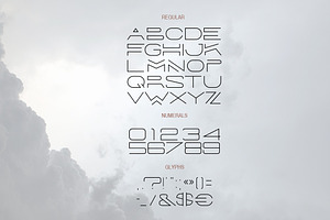 Forest Line Extended Linear Font