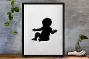 Baby Silhouette SVG, a Person Illustration by newminddesign (Thumbnail 3 of 3)