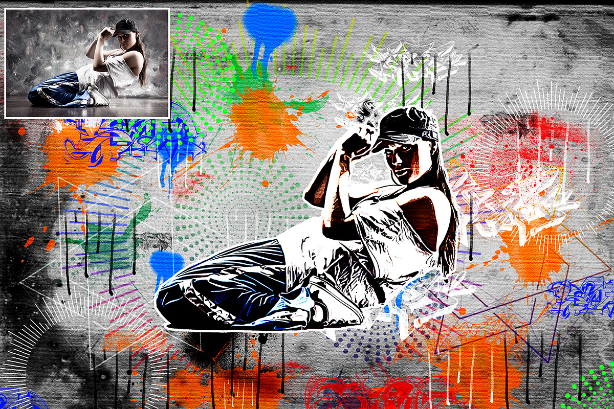 Vector Pop Art Photoshop Action, an Action Add-On by Studio Retouch (Photo 12 of 15)