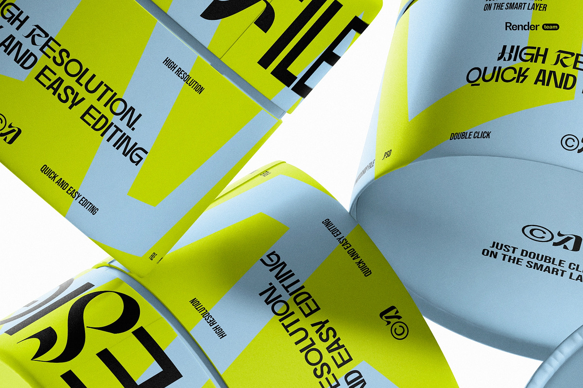 Paper Tube Mockup Set, a Packaging Mockup by Renderteam (Photo 20 of 20)