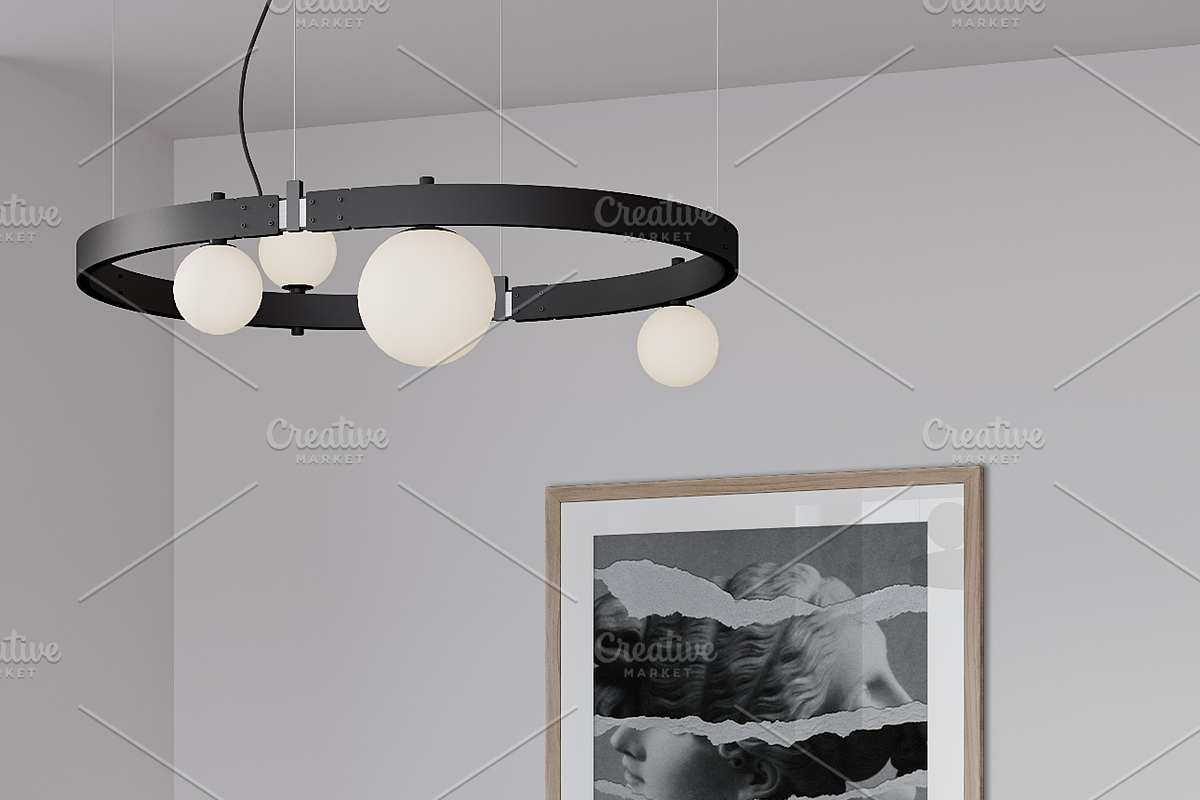 Frame mockup Customizable wall color, a Household Mockup by Hunny Badger (Photo 3 of 5)