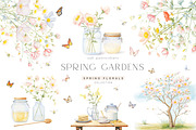 Spring Gardens - Watercolor Edition, an Object Illustration by Isabelle Salem (Thumbnail 1 of 12)
