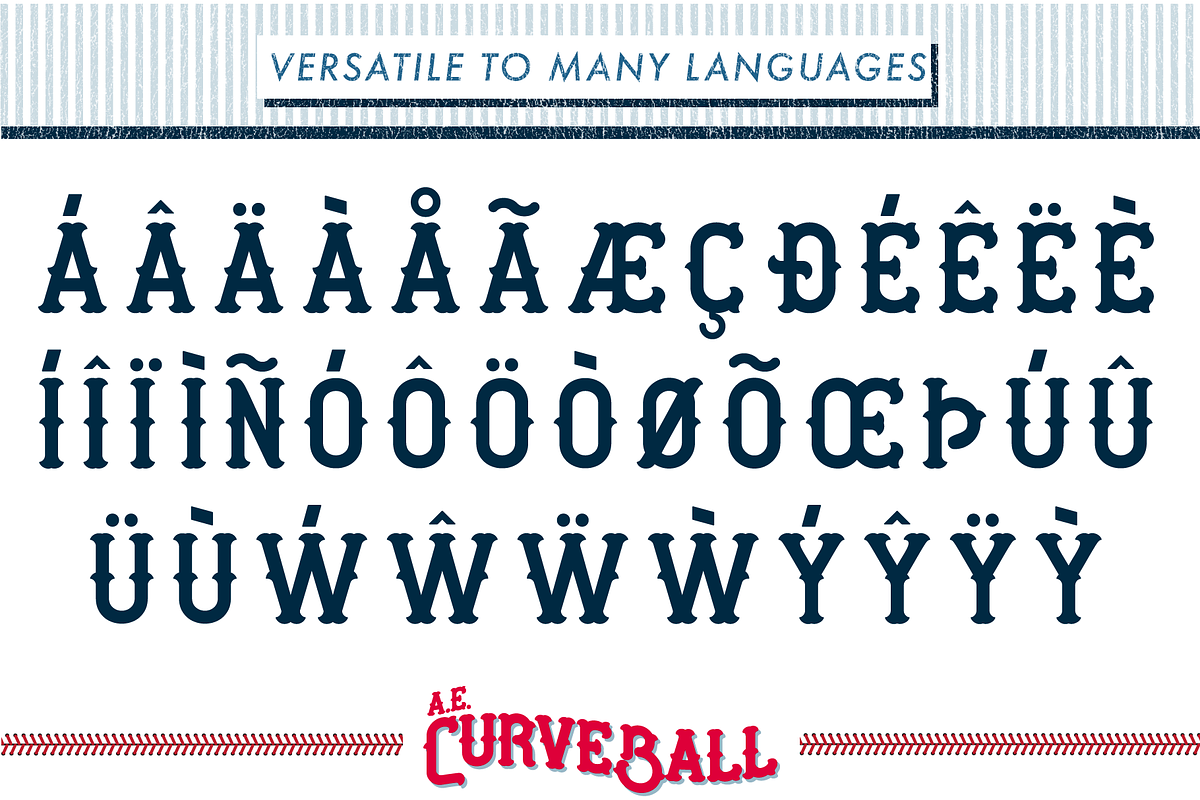 AE Curveball Vintage Typeface preview 5