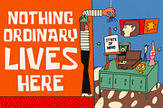 Cranko Retro Funky Display Font, a Sans Serif Font by Rasio Studio (Thumbnail 5 of 11)