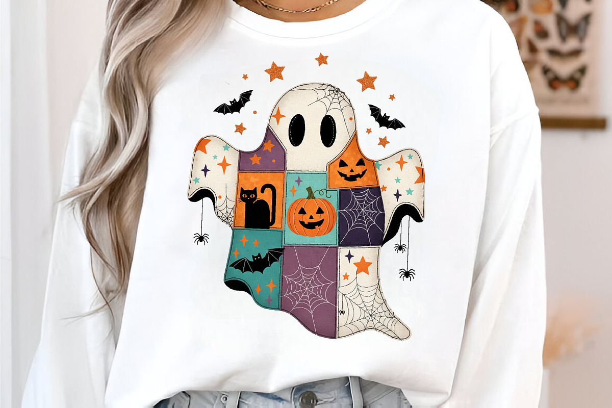 Patchwork Ghost Png Patchwork PNG, an Illustration by SinaCreation (Photo 3 of 7)