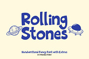 Rolling Stones – A Playful & Groovy, a Font by Struggle Studio (Thumbnail 1 of 11)