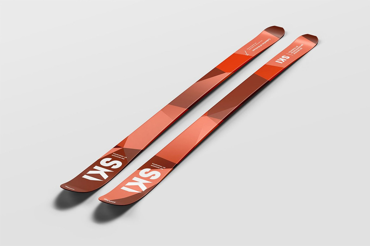 Skis Mockup, a Product Mockup by Se٧enStudio (Photo 2 of 12)