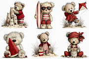 Whimsical Summer Teddy Bear Clipart, an Illustration by Craft Nest (Thumbnail 3 of 11)