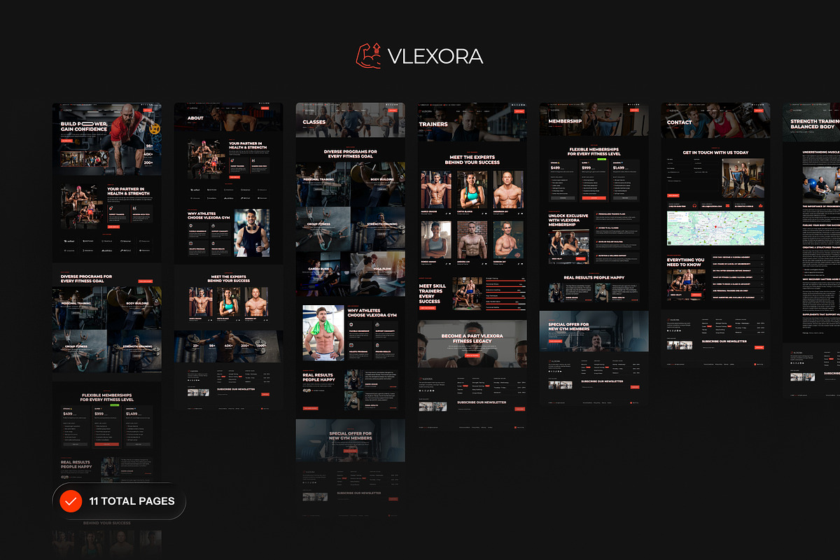 Vlexora - Gym & Fitness Center, a WordPress Template by SLAB! Design (Photo 4 of 5)