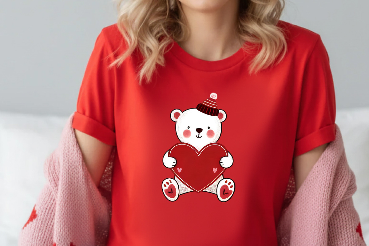 Valentine teddy bear clipart, an Illustration by Designworld (Photo 4 of 5)