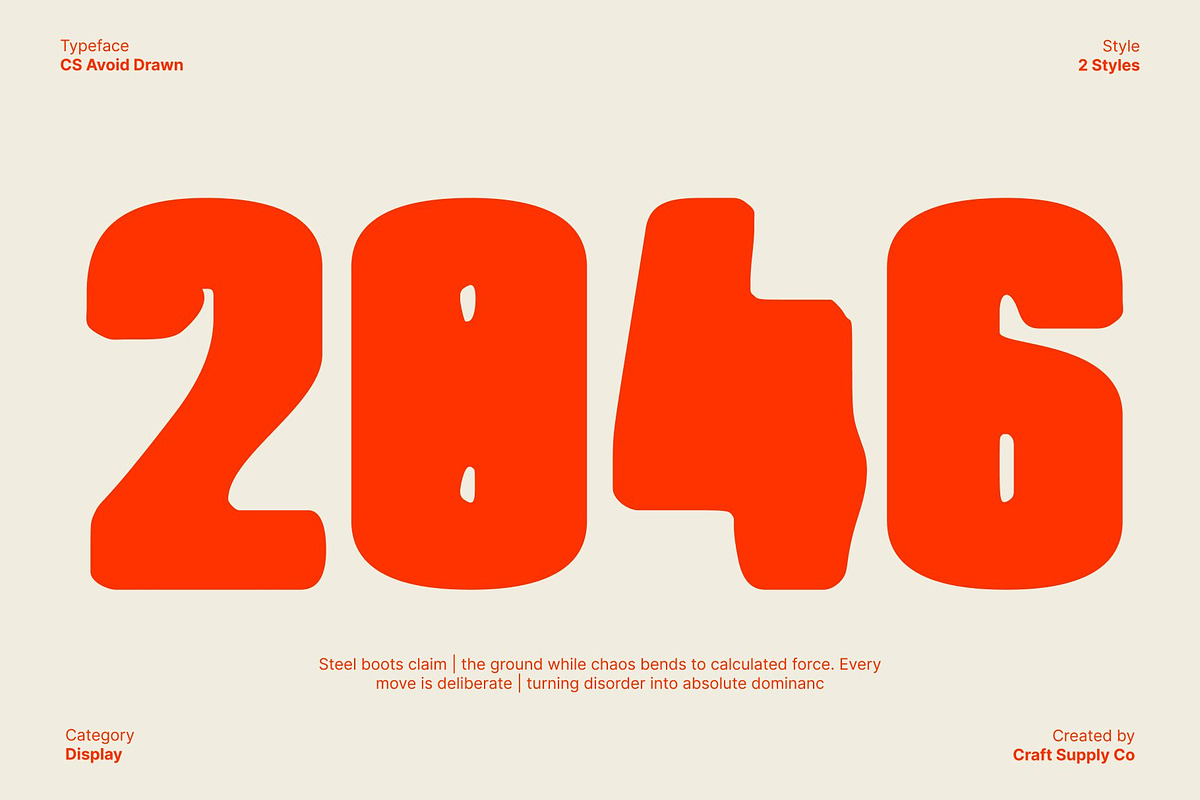 CS Avoid Drawn, a Sans Serif Font by Craft Supply Co. (Photo 4 of 8)