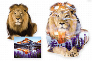 Double Exposure Photoshop Action Pro, an Action Add-On by Krystal Designs Co. (Thumbnail 3 of 7)