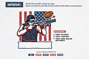 Trapshooting with American Flag Logo, a Sport Illustration by Guavanaboy (Thumbnail 2 of 3)