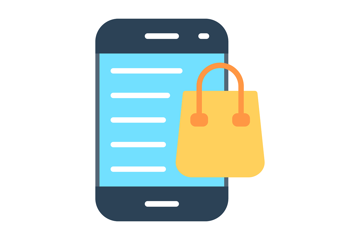 Shopping Online Flat Icon, a Duotone Icon by Pexelpy (Photo 2 of 2)