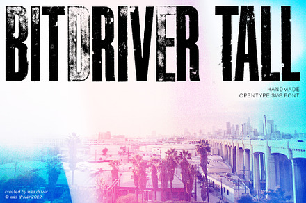 Bitdriver TALL - OpenType SVG Font