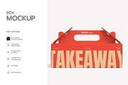 Food Carrier Box Mockup Pack, a Packaging Mockup by graphypix (Thumbnail 4 of 13)