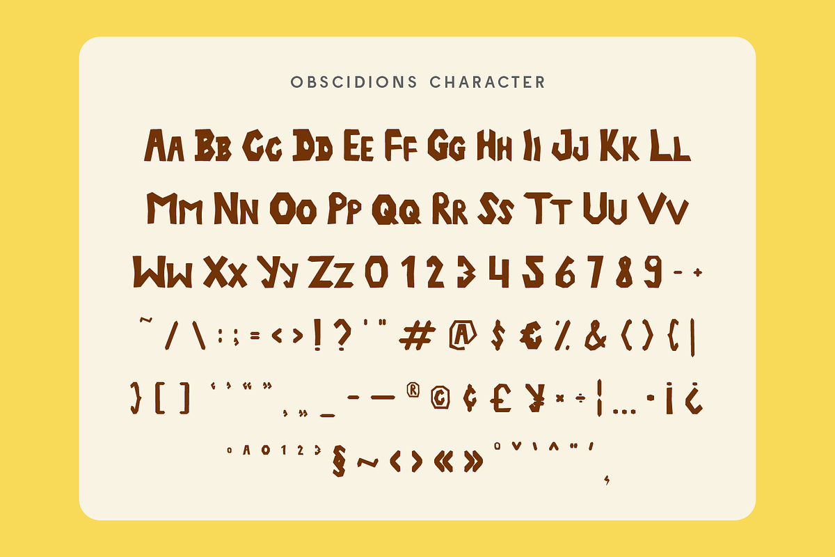 Obscidions - Stone Display, a Sans Serif Font by Indotype Foundry (Photo 5 of 10)