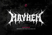 Emine Metal font (Mayhem), a Blackletter Font by Rvq Type Foundry (Thumbnail 1 of 6)
