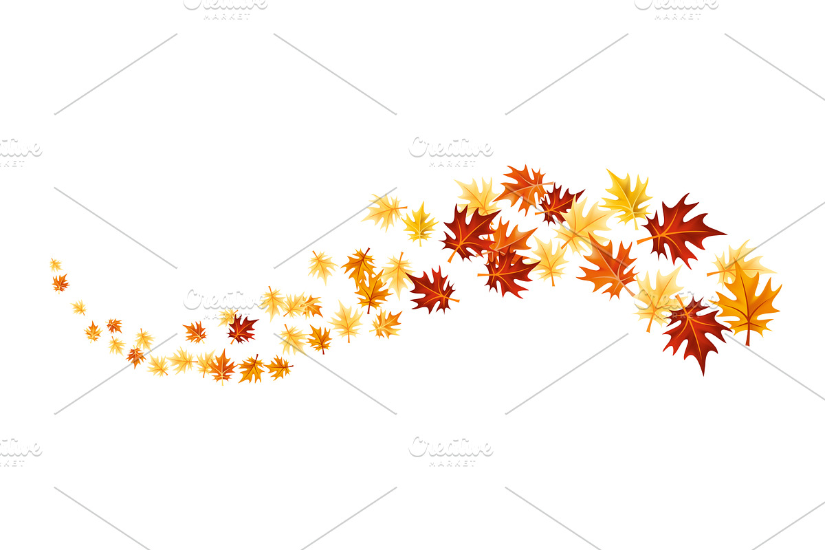 Autumn leaves design element, an Object Illustration by Things for designers