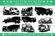 Pump Truck SVG, Pump Trucks SVG, an Object Graphic by VectorWorlds (Thumbnail 1 of 3)