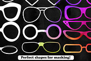 Glasses Photoshop Stamp Brushes, a Brush Add-On by ArtistMef (Thumbnail 4 of 6)