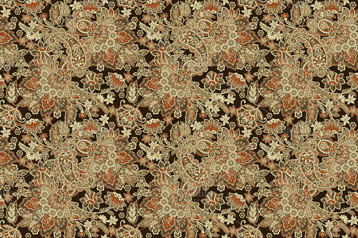 Paisley seamless fabric pattern, a Pattern Graphic by antalogiya (Photo 4 of 5)