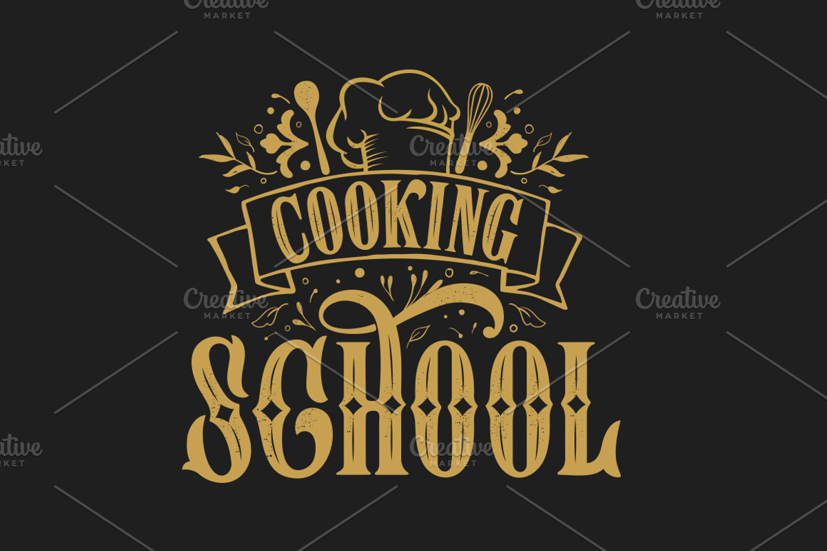 Set of vector cooking lettering, a Poster Template by Anna's Lettering (Photo 5 of 13)