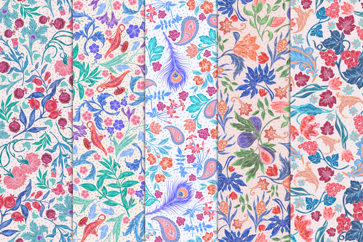 Oriental Dreams patterns, a Pattern Graphic by Piñata (Photo 13 of 17)