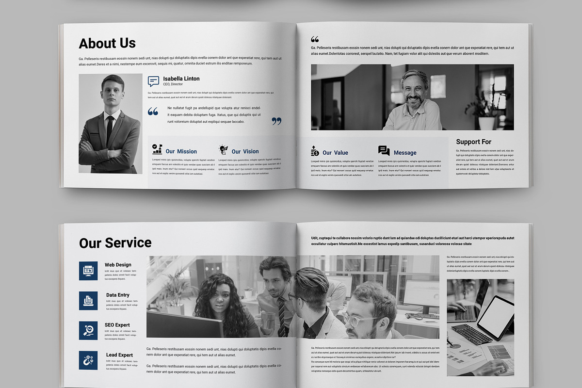 Business Proposal Landscape Layout, a Brochure Template by ContestDesign (Photo 4 of 5)