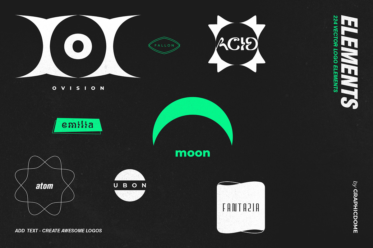 224 Vector Logo Elements - AI & SVG, a Graphic by Graphicdome (Photo 6 of 7)