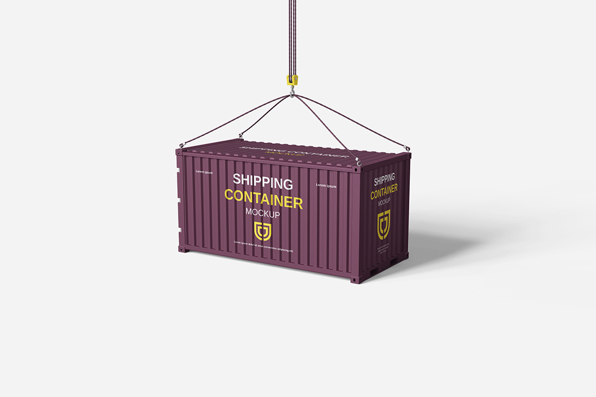 Shipping Container Mockup, an Advertising Mockup by Indah (Photo 4 of 6)