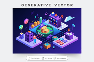 A dynamic and colorful web design te, a Graphic by SouravDesign