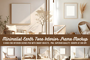 Earth Tone Minimalist Frame Mockup 3, a Household Mockup by ARTOZEN DIGITAL (Thumbnail 1 of 10)