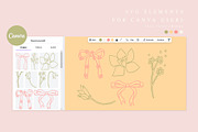Coquette flowers & bows clip art, an Object Graphic by Cute Atelier (Thumbnail 9 of 9)