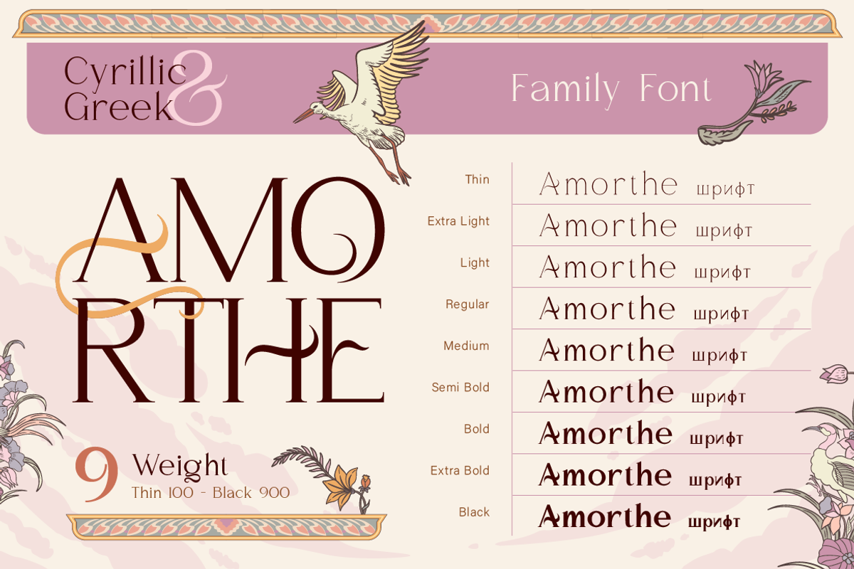 Amorthe, a Serif Font by Burntilldead (Photo 5 of 12)
