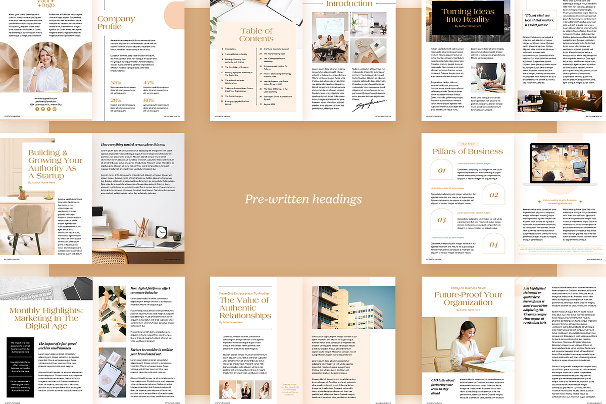 Startup Magazine Volume 1, a Magazine Template by Creatif Foundry (Photo 3 of 7)