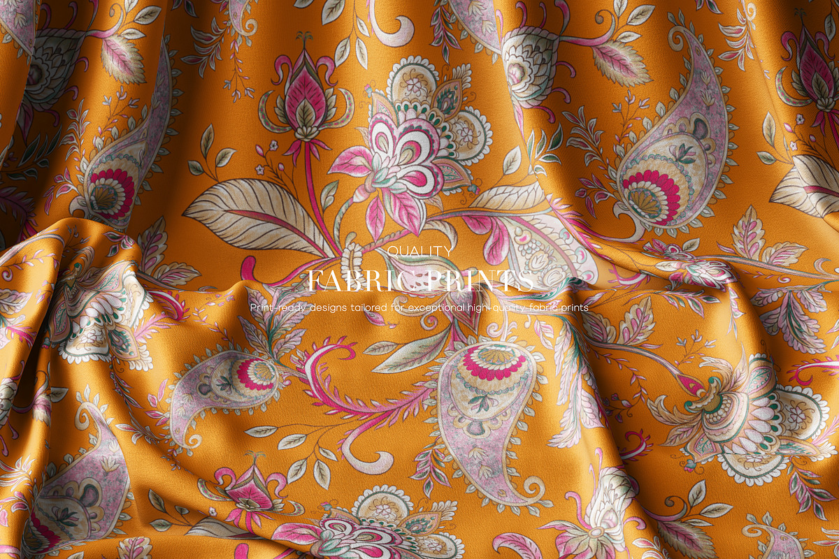 Chandira Paisley | Hand Drawn Prints, a Pattern Graphic by LEAFure (Photo 8 of 10)
